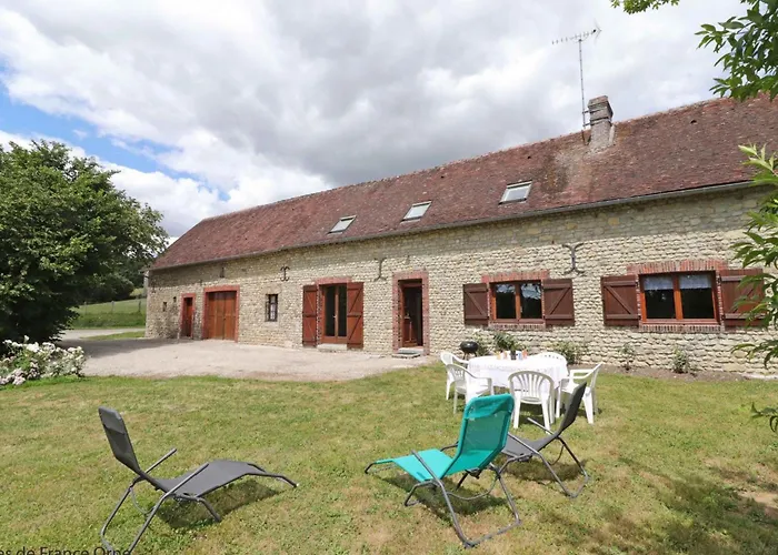 Vakantiehuis Charmante Fermette Avec Jardin Et Animaux Admis Pres De Mortagne Au Perche - Fr-1-497-161 Saint-Germain-de-Martigny