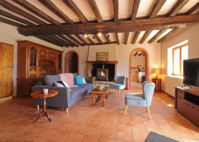 Charmante Fermette Avec Jardin Et Animaux Admis Pres De Mortagne Au Perche - Fr-1-497-161 Vakantiehuis Saint-Germain-de-Martigny